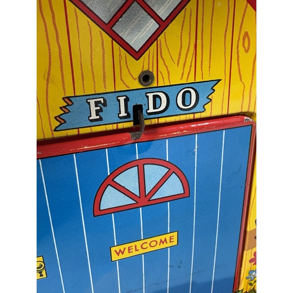 Fido's Musical Dog House Metal Toy Ohio Art Co. w/ Swiss Music Unit Vintage READ - Picture 16 of 16